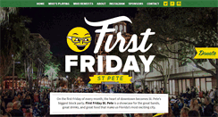 Desktop Screenshot of firstfridaystpete.com